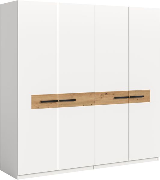Xonox Stanga Kleiderschrank , Weiß, 200x201x55 cm