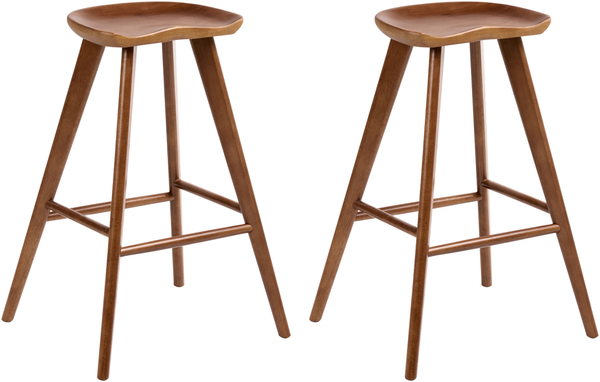 Set mit 2 Barhockern CANDO Braun