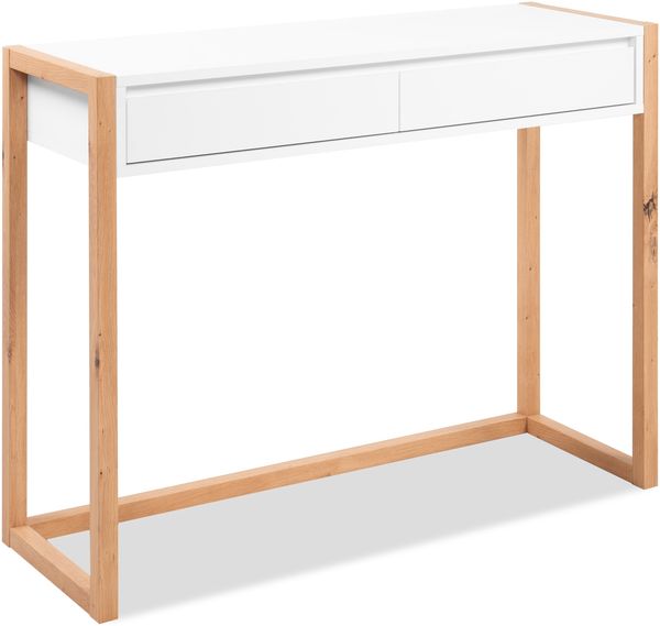 Konsolentisch >Denver< in weiß / Dekor Artisan Oak - 100x75x35cm (BxHxT)