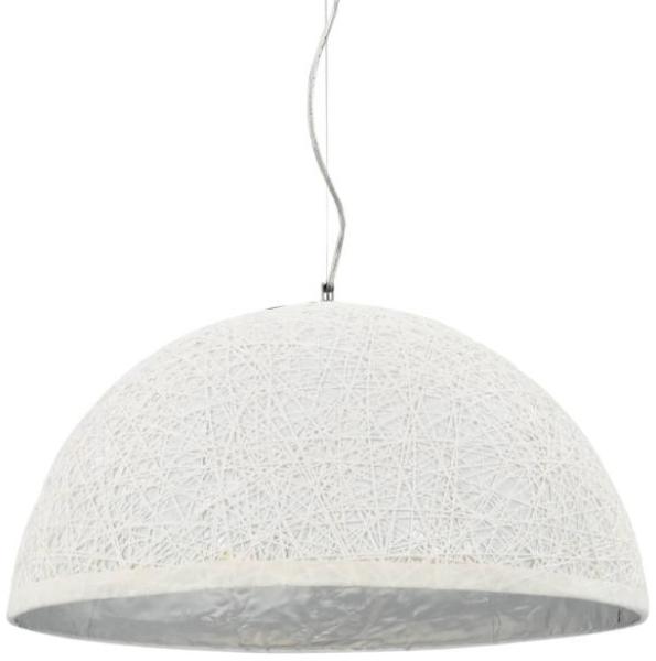 vidaXL Pendelleuchte Weiß und Silbern Ø50 cm E27 50937