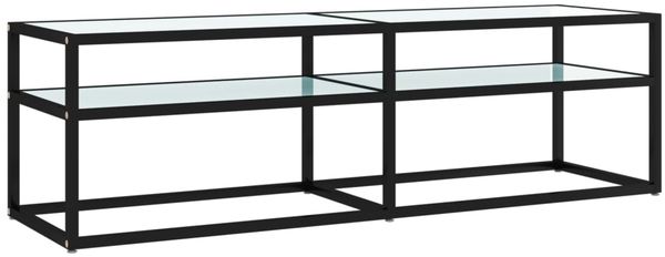 vidaXL TV-Schrank Weiß Marmor-Optik 140x40x40,5 cm Hartglas 331716 Bild 2