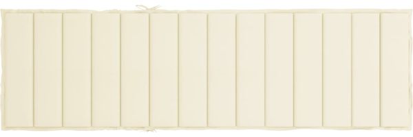 vidaXL Sonnenliegen-Auflage, Oxford-Gewebe creme, 200 x 70 x 3 cm Bild 5