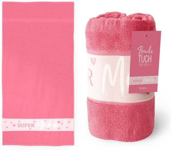 Badetuch Duschtuch Strandtuch Handtuch 70x140 Geschenk la vida Supermama 3797361