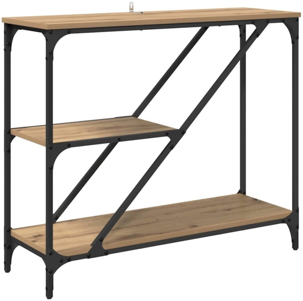 vidaXL Konsolentisch Artisan-Eiche 88,5 x 30 x 75 cm Holzwerkstoff 882800