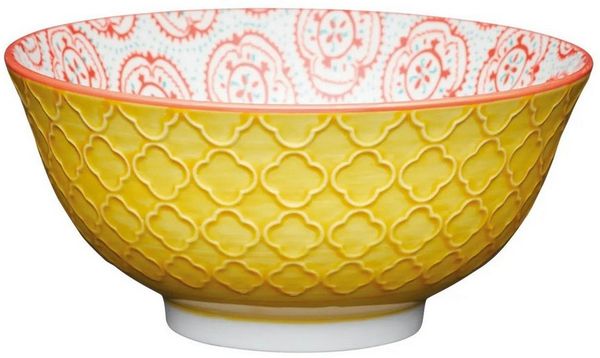 WestCraft Schale KitchenCraft - Ceramik Stoneware Bowl, Schale, Schüssel 15,7 cm, Steingut, (1-tlg), Pho Jasmin Reis Nudel Suppen Pasta Bowl, Keramik Stone 15x7 cm