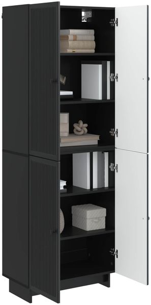 vidaXL Schrankset 2 pcs Schwarz 66 x 34,5 x 90 cm Holzwerkstoff 3416359 Bild 2