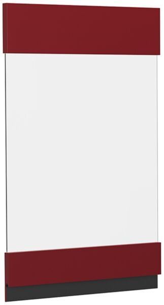 Küchenfront R-Line Rot 39.6 x 59 cm Möbelfront für den Hängeglasschrank Vicco