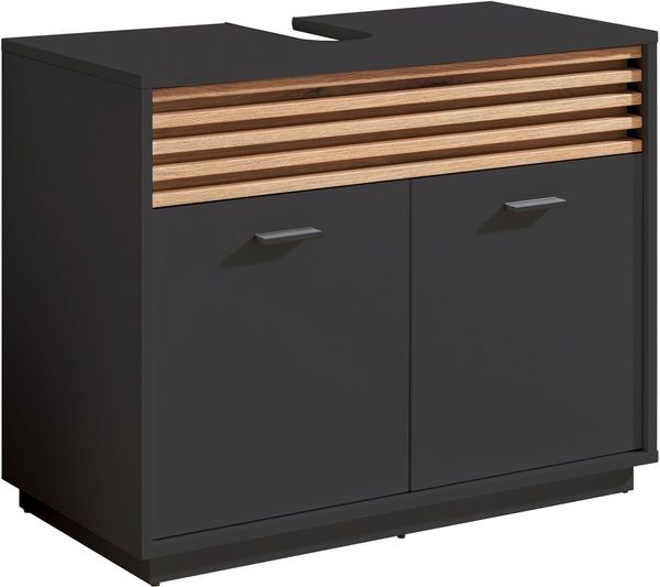 BASIC by Balculina Waschbeckenunterschrank Liguria B/H/T 80x64x40 cm (1-St) Breite 80cm, Unterflurauszug, FSC-Mix 70%