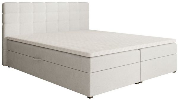 Beautysofa Boxspringbett TOPIQ mit Bettkasten (Bett für Schlafzimmer), mit 2x Bettkästen, Federkernmatratze