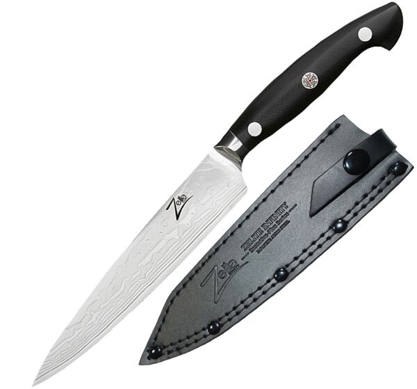 Executive-Plus Serie 6" Allzweckmesser 61 HRC Damaszenerstahl Schwarz