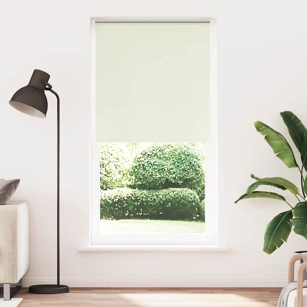 vidaXL Verdunkelungsrollo Cremeweiß 110x230cm Stoffbreite 105,7cm 4011728