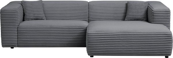 Home affaire Ecksofa BAKELS, L-Form in Cord oder Boucle-Stoff, moderne Couch, wahlweise Recamiere rechts/links, bequemer Sitzkomfort