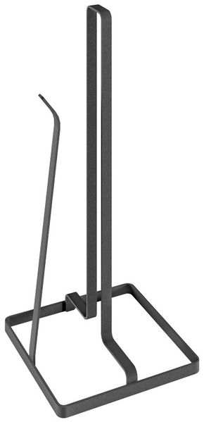 METALTEX Tokyo LAVA Küchenrollenhalter schwarz matt mit Abrollstopper / Küchenrollenständer