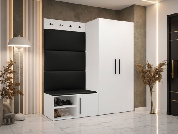 Garderoben-Set Mapreni I (Farbe: Weiß, Soft 011)