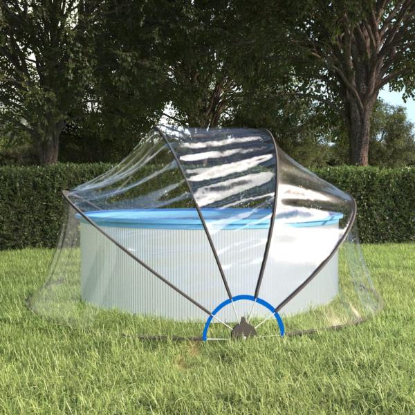 vidaXL Pool-Kuppel Rund 315x158 cm PVC 93812