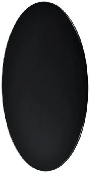 LebensWohnArt Tischplatte Glasplatte TERRY 80cm schwarz 8mm rund gehärtetes Glas