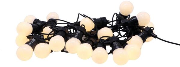 20 LED Biergartenlichterkette Partylichterkette Außenlichterkette Lichterkette