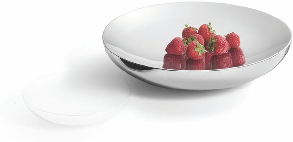 UNO hochglanzpolierte Schale - doppelwandiger Edelstahl mit Kühleffekt, Größe L