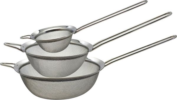 Elo Basic Küchensieb Sieb, Set 3-tlg, Edelstahl, (Set, 3-St), Spülmaschinengeeignet