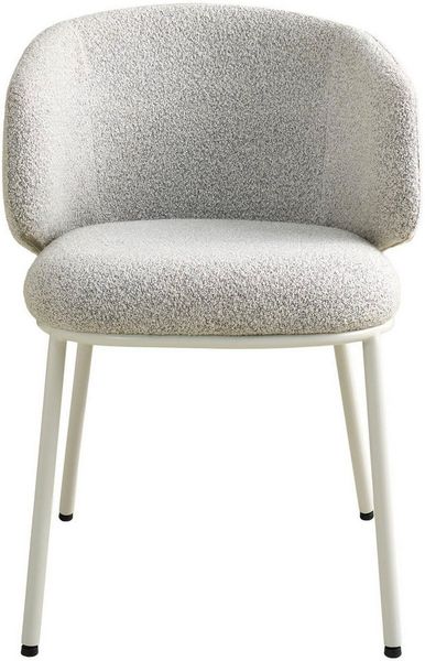 SCHÖNER WOHNEN-Kollektion Esszimmerstuhl SUNJA (1 St), Bezug Bouclé, Untergestell Metall pulverbeschichtet