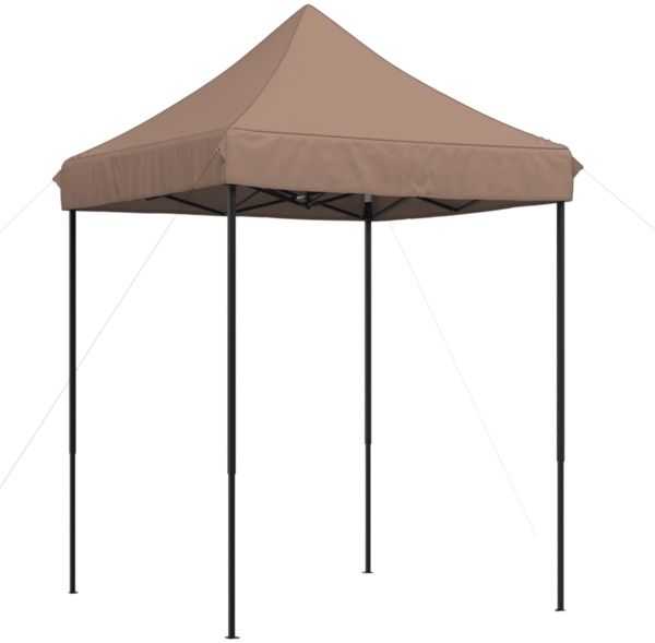 vidaXL Pop-Up Partyzelt, faltbar, Stahl / PE, Braun, ohne Seitenteile, 306 x 200 x 200 cm