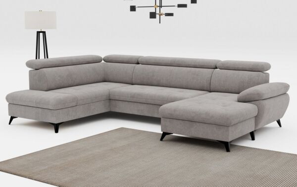 COTTA Wohnlandschaft Hudson U-Form, mit Kopfteilverstellung, wahlweise mit Bettfunktion & Bettkasten