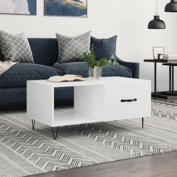 vidaXL Couchtisch Weiß 90x50x40 cm Holzwerkstoff 829204