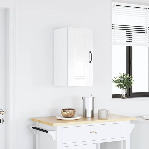 vidaXL Küchen-Hängeschrank Kalmar Hochglanz-Weiß Holzwerkstoff 853539