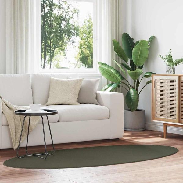 vidaXL Bereichsteppiche HUARTE Waldgrün 100 x 200 cm 100 %Polyester 4103643