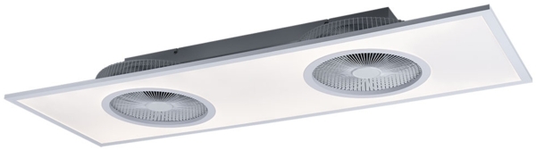 LED Deckenventilator, Fernbedienung, 10 Stufen, L 120 cm