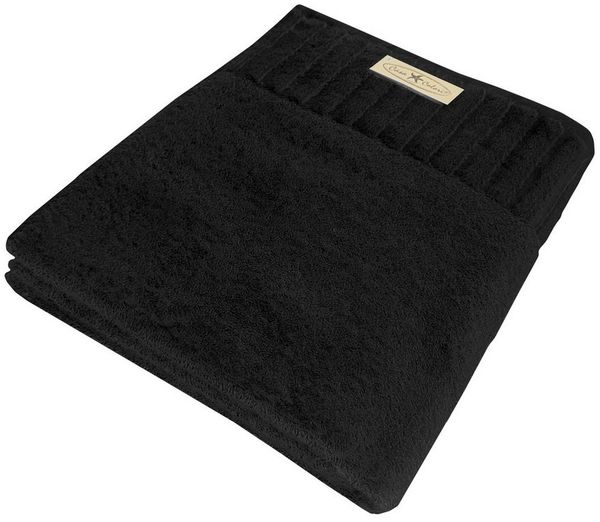 Handtuch uni schwarz 50 x 100 cm