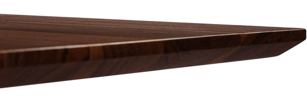 Esstisch Akazie 160x90x75 braun lackiert / ausgestellte X-Beine anthrazit matt SWISS EDGE Bild 2