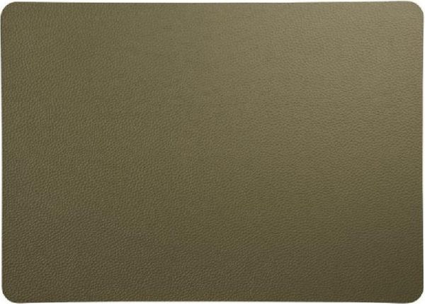 ASA SELECTION Platzset Asa Tischset Lederoptik Rough Olive