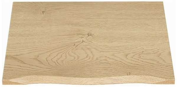 Lomadox Waschtischplatte DURANGO-56, 60 cm breit in Eiche mit Baumkante