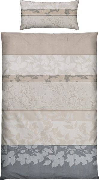 REDBEST Bettwäsche Bettwäsche, Microfaser, 2 teilig, Microfaser-Satin Streifen