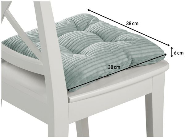 XDREAM Stuhlkissen Sitzkissen Set (2er & 4er) für Stühle und Bänke, robuste Polsterauflage für indoor und outdoor, 38x38x6 cm