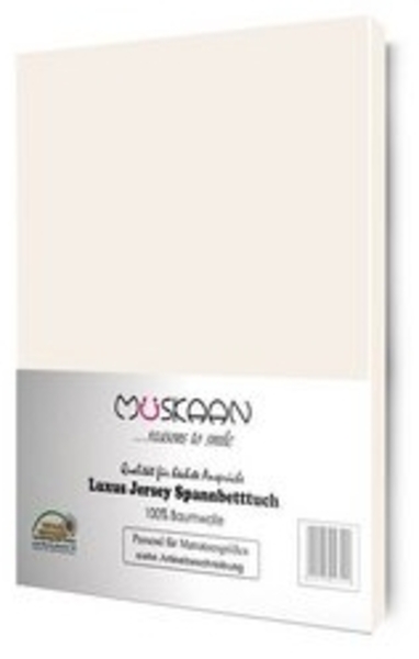 Müskaan Spannbettlaken Jersey Spannbettlaken, Baumwolle, (1 Stück), mit Gummizug Bild 4