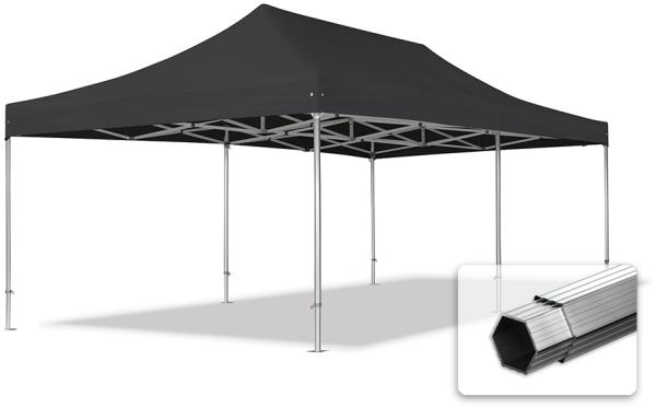 4x8 m Faltpavillon, PROFESSIONAL Alu 50mm, feuersicher, schwarz