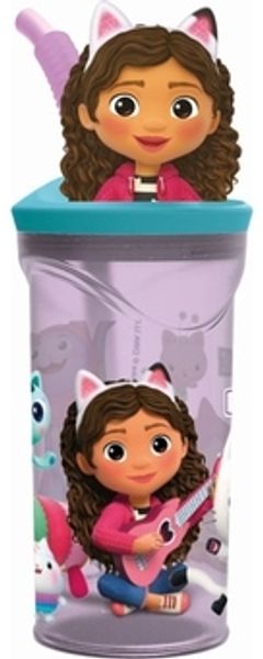 Gabby's Dollhouse - Trinkbecher mit 3D-Figur - ca. 360 ml