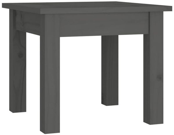vidaXL Couchtisch Grau 35x35x30 cm Massivholz Kiefer 814221 Bild 2