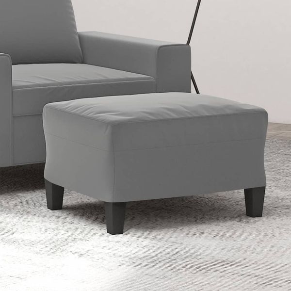 vidaXL Fußhocker Dunkelgrau 60x50x41 cm Mikrofasergewebe 349343