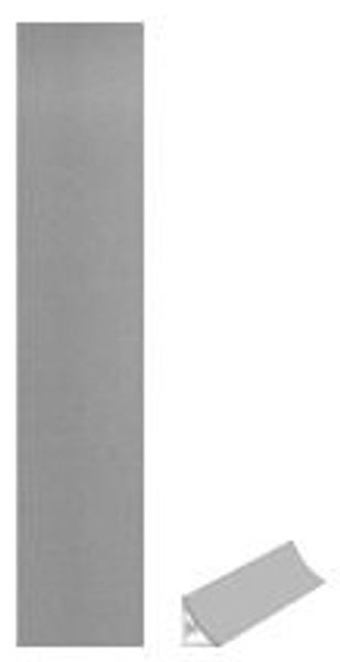 Getalit Wandanschlußsystem Plus 59 cm, 27 x 30 mm, metallic