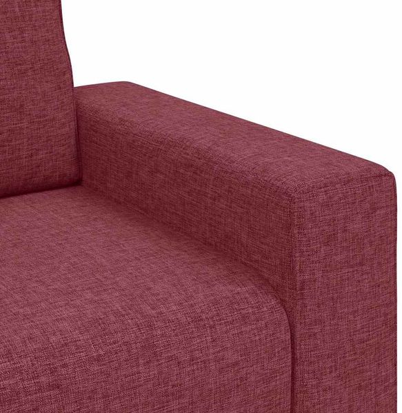 vidaXL 3-Sitzer-Sofa Weinrot 220x77x82 cm Stoff 4105179 Bild 7
