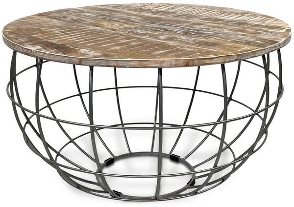 Amagohome Beistelltisch Couchtisch rund ø55/60/65/75cm Beistelltisch Industrie Style Metall Ge