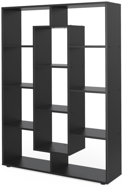 Raumteiler Schwarz 107.2 x 143 cm Vicco