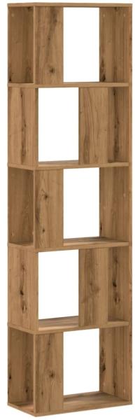 vidaXL Bücherregal 5 Böden Artisan-Eiche 45x23,5x162,5 Holzwerkstoff 852788