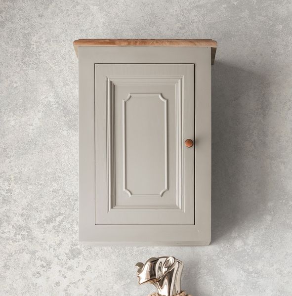 Badoberschrank 45x63cm 'Belfort' Mango schilfgrün & natur