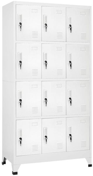 vidaXL Schließfachschrank mit 12 Fächern 90x45x180 cm 244476