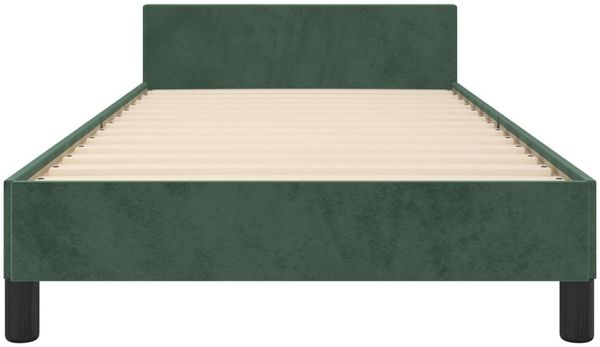 vidaXL Bettgestell ohne Matratze Dunkelgrün 90x190 cm Samt 347546 Bild 5