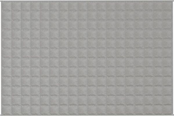 vidaXL Gewichtsdecke Stoff, 1 x Gewichtsdecke, Hellgrau, 122x183 cm, Baumwolle, 9 kg Bild 3